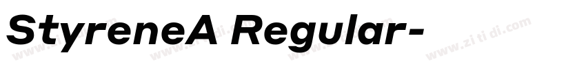 StyreneA Regular字体转换